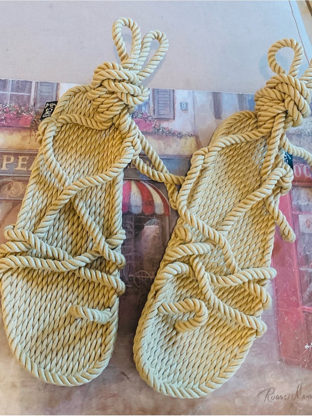 Nomadic State of Mind La Isla Ankle Wrap Rope Sandals - Picture 7 of 8